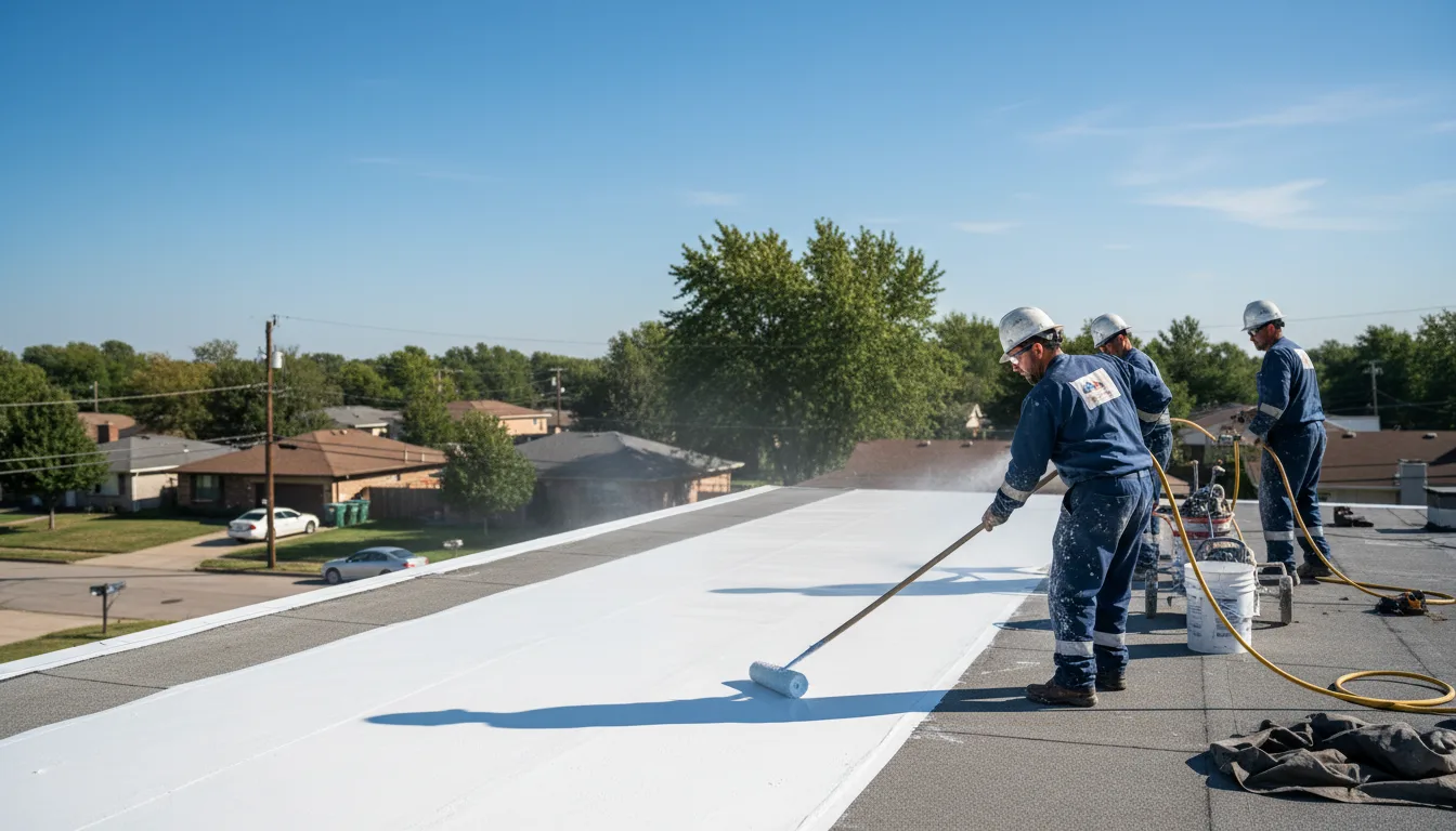 Commercial roof coating in New Paris, PA near me